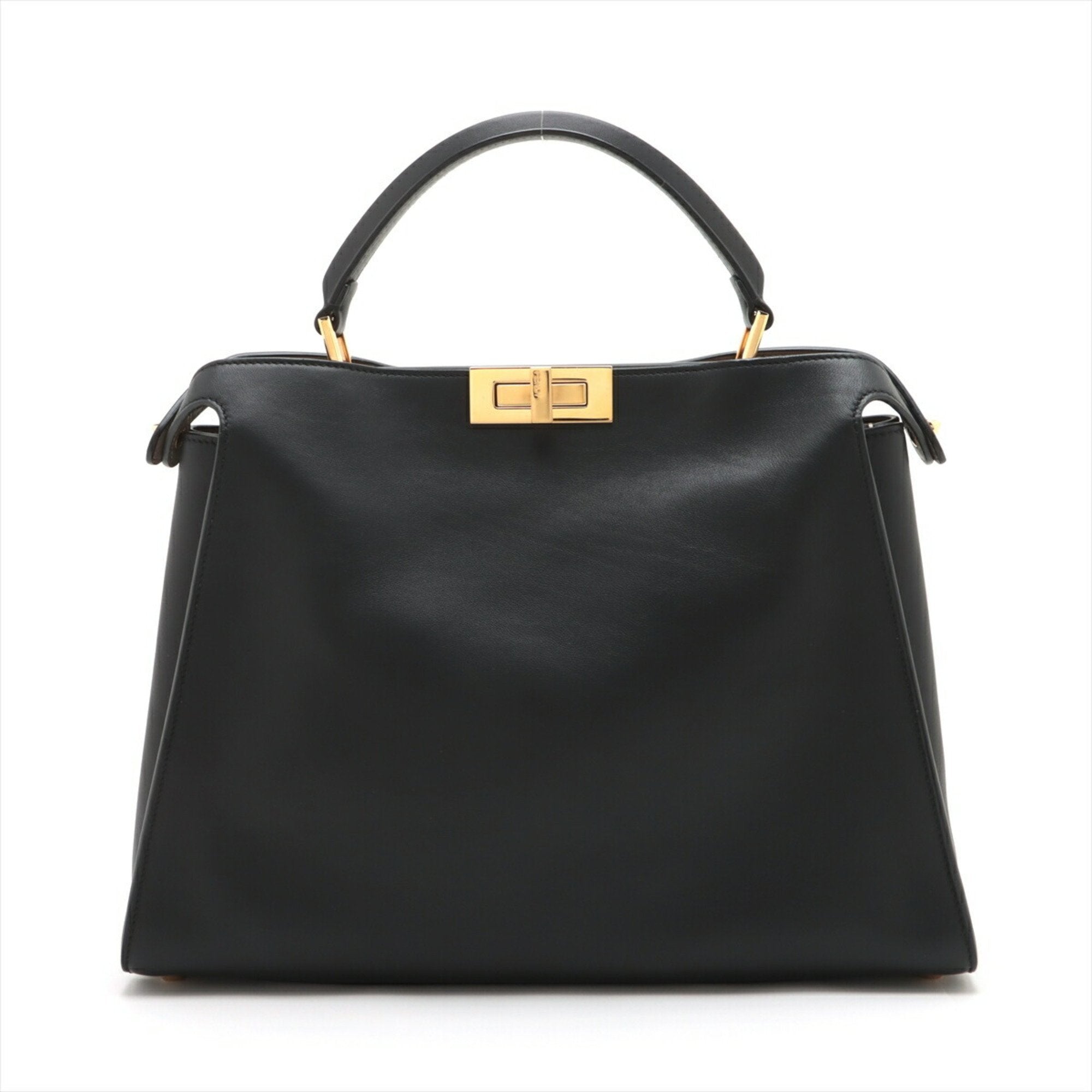 Fendi Peekaboo  Leather Handbag Tote Bag ()
