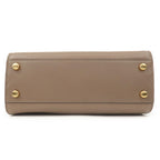 FENDI Peekaboo Iconic Essentially Leather 2Way Bag Brown 8BN302