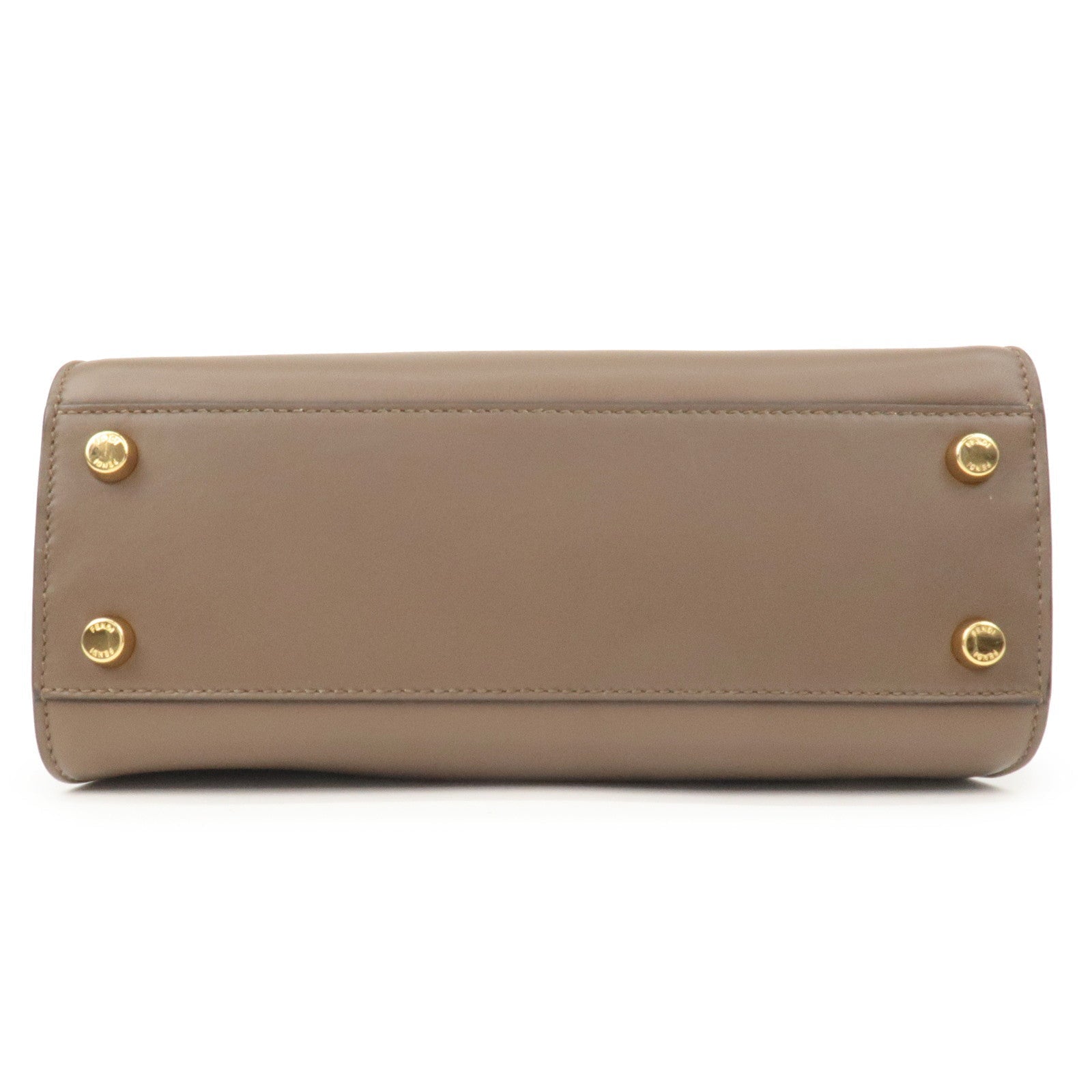 FENDI Peekaboo Iconic Essentially Leather 2Way Bag Brown 8BN302