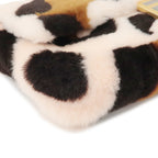 FENDI Fur Leather Bucket Large 2WAY Bag Animal Pattern 8BR771
