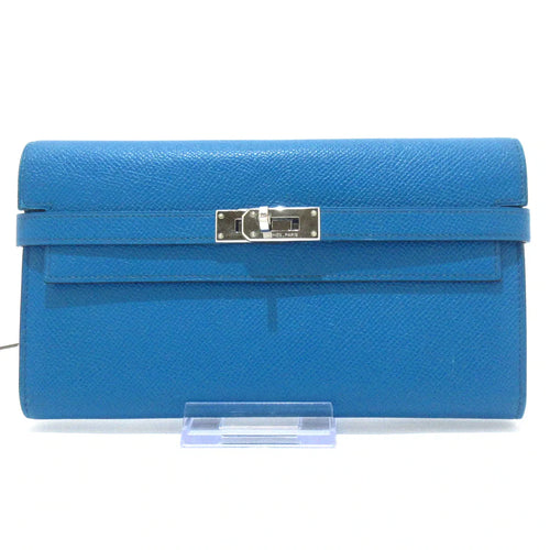 HERMES - Blue Kelly Long Wallet