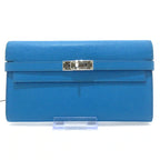 HERMES - Blue Kelly Long Wallet