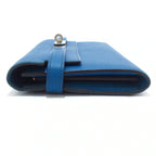 HERMES - Blue Kelly Long Wallet