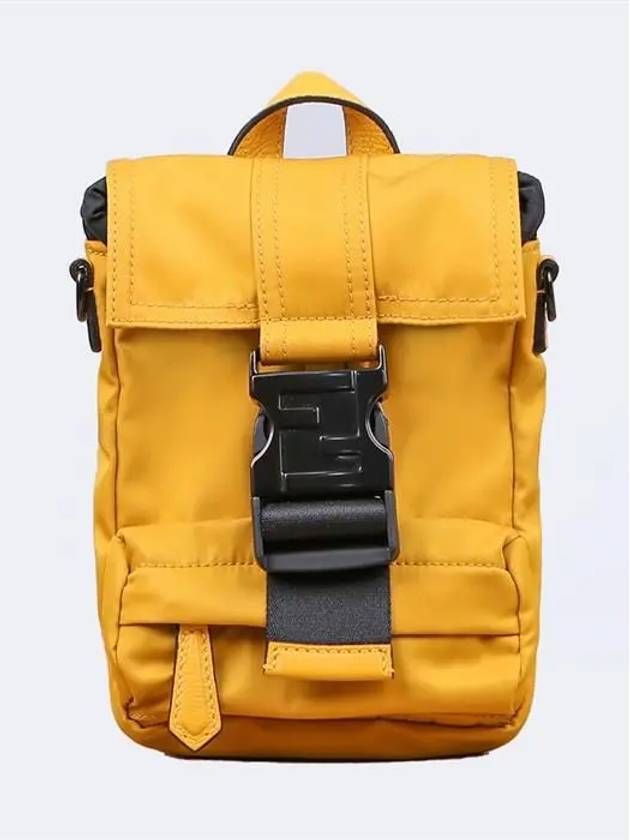 Fendi Mini Econyl Cross Backpack Yellow