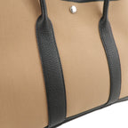 HERMES Toile Militaire Negonda Garden Party Bag Brown Black
