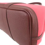 HERMES Canvas Leather Garden Party PM Tote Bag A stamp Pink