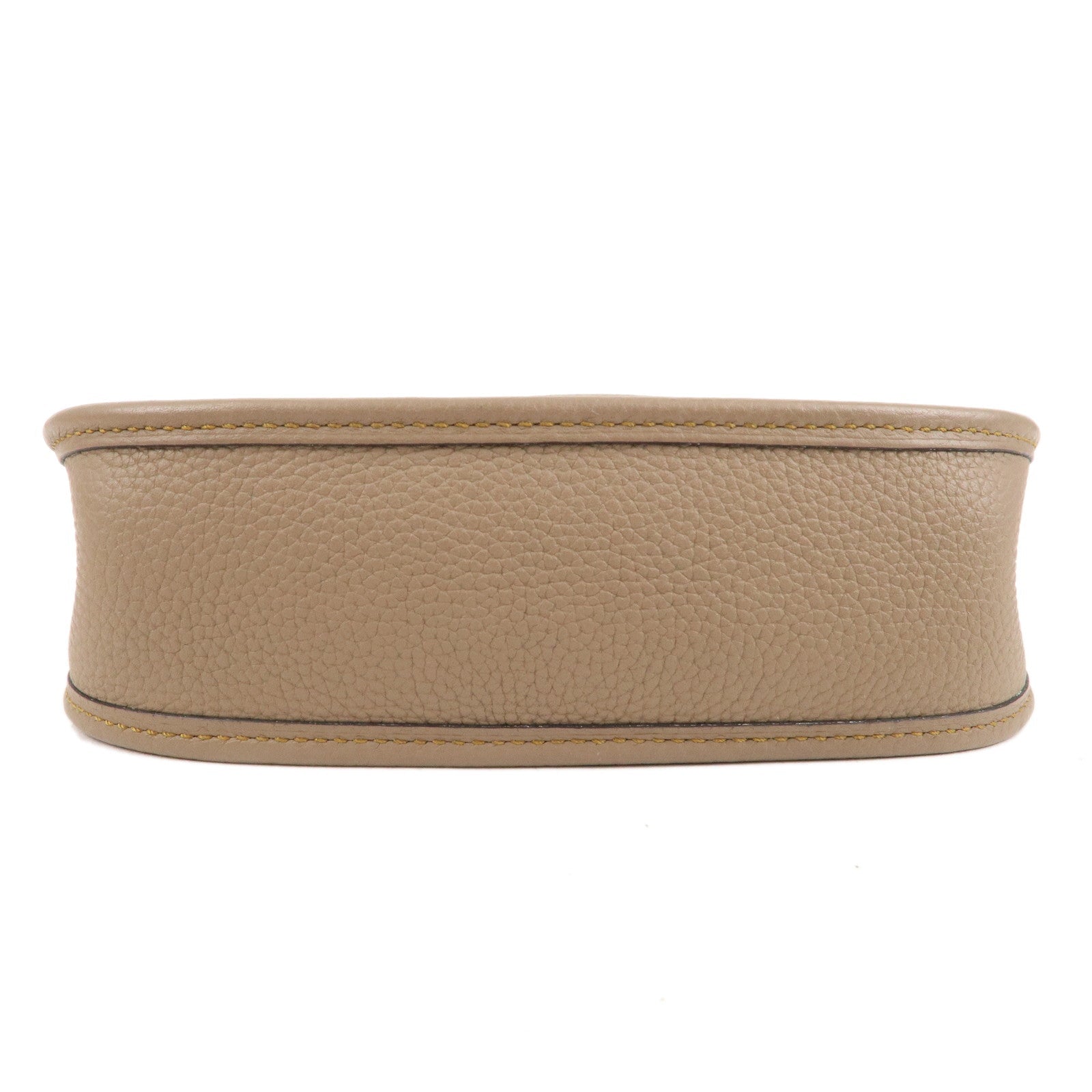HERMES Taurillon Clemence Evelyne TPM Shoulder Bag Etoupe Brown