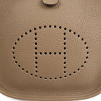 HERMES Taurillon Clemence Evelyne TPM Shoulder Bag Etoupe Brown