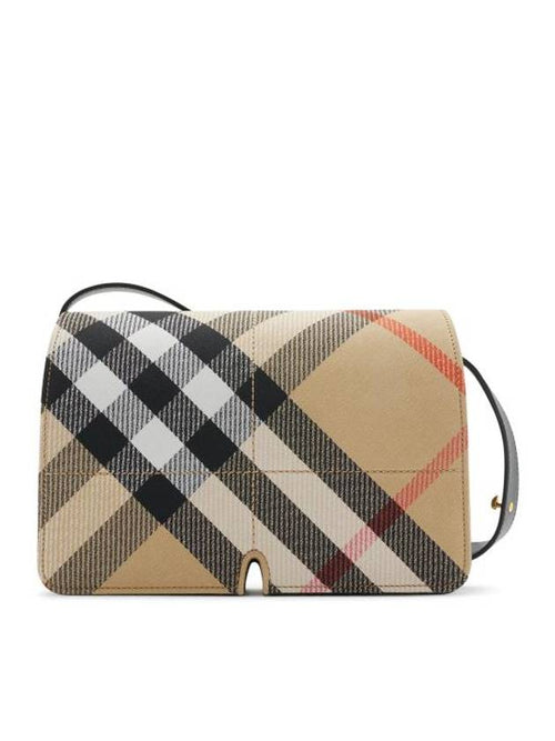 Burberry Snip Check Shoulder Bag Sand