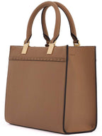 Fendi Logo Sunshine Small Tote Bag Cappuccino