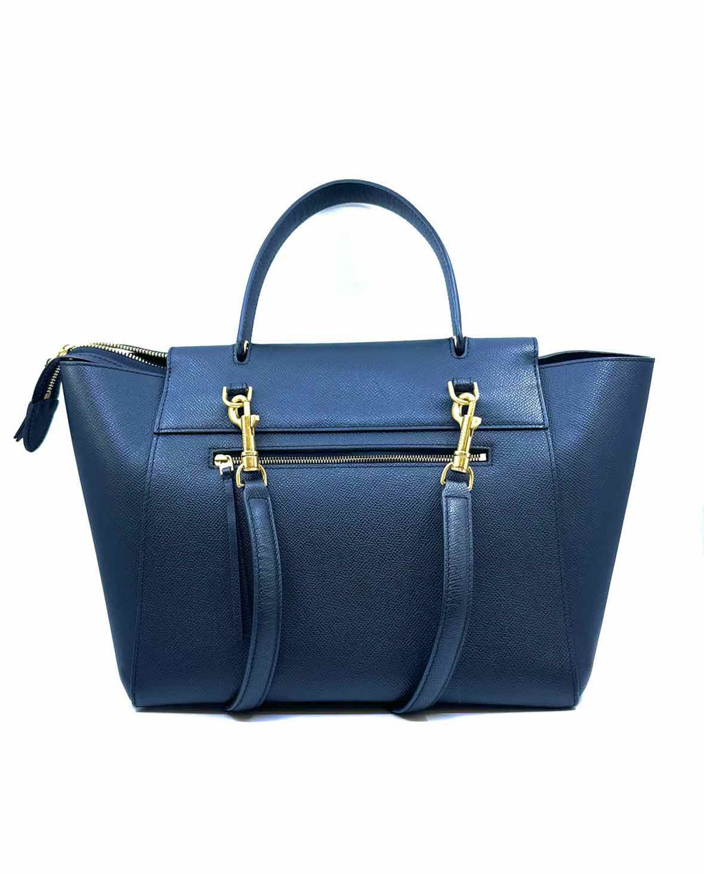 CELINE Belt Bag Black Leather Solid Handbag