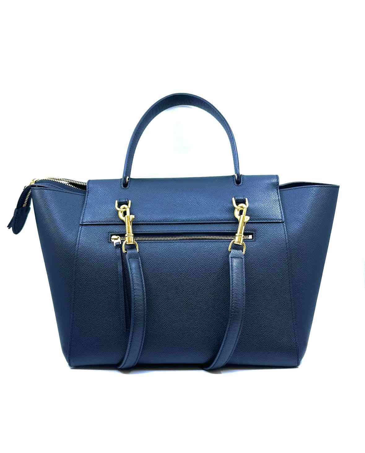 CELINE Belt Bag Black Leather Solid Handbag