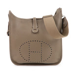 HERMES Taurillon Clemence Evelyne 3PM Shoulder Bag Etoupe