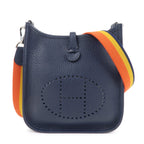 HERMES Taurillon Clemence Evelyne TPM Amazon Shoulder Bag Navy