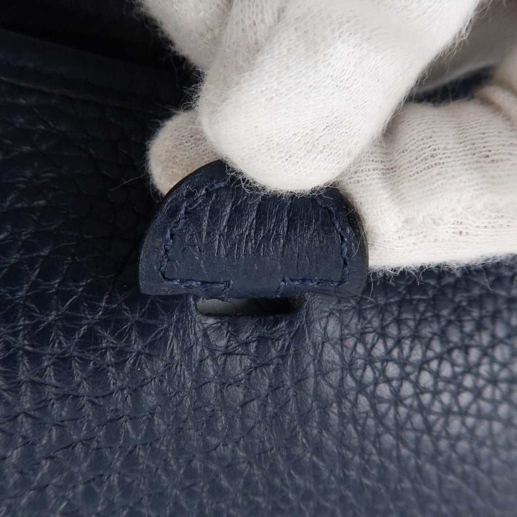 HERMES Taurillon Clemence Evelyne TPM Amazon Shoulder Bag Navy