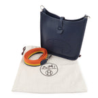 HERMES Taurillon Clemence Evelyne TPM Amazon Shoulder Bag Navy