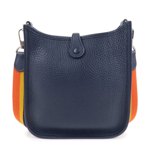 HERMES Taurillon Clemence Evelyne TPM Amazon Shoulder Bag Navy
