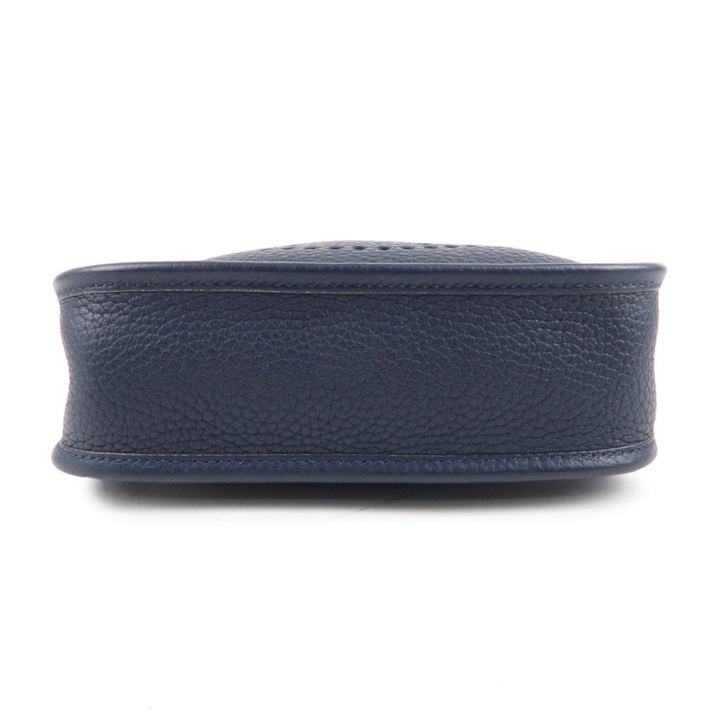 HERMES Taurillon Clemence Evelyne TPM Amazon Shoulder Bag Navy