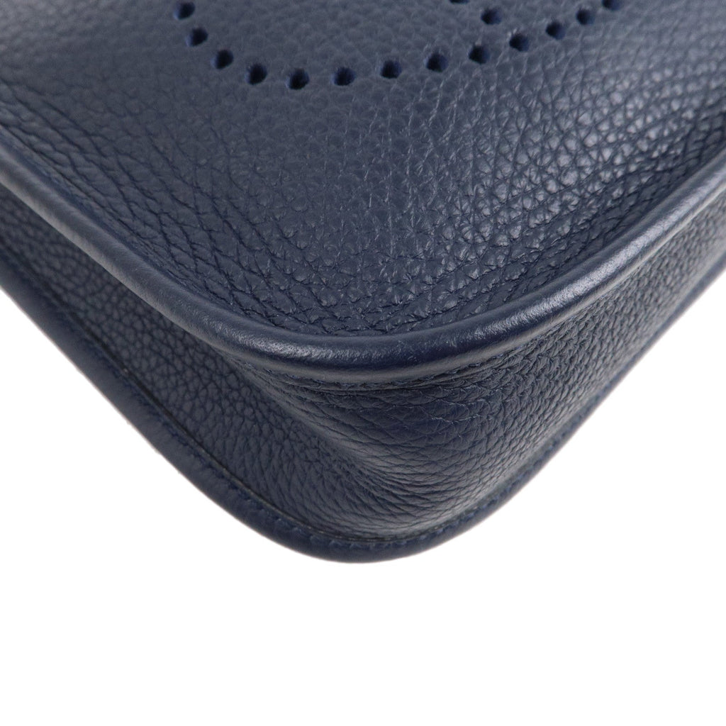 HERMES Taurillon Clemence Evelyne TPM Amazon Shoulder Bag Navy