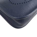 HERMES Taurillon Clemence Evelyne TPM Amazon Shoulder Bag Navy
