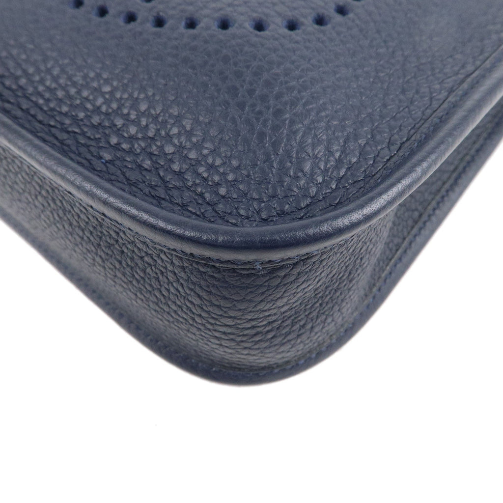 HERMES Taurillon Clemence Evelyne TPM Amazon Shoulder Bag Navy
