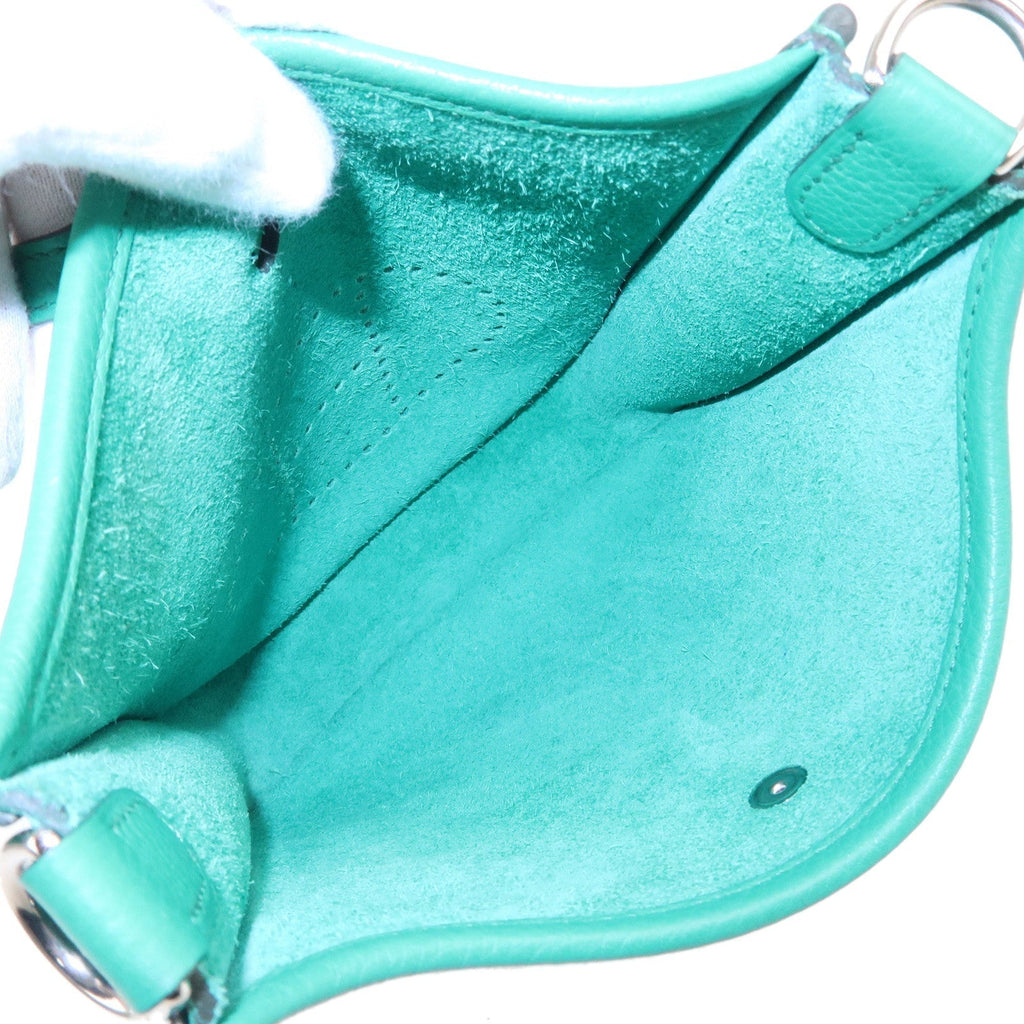 HERMES Taurillon Clemence Evelyne TPM Amazon Shoulder Bag Green