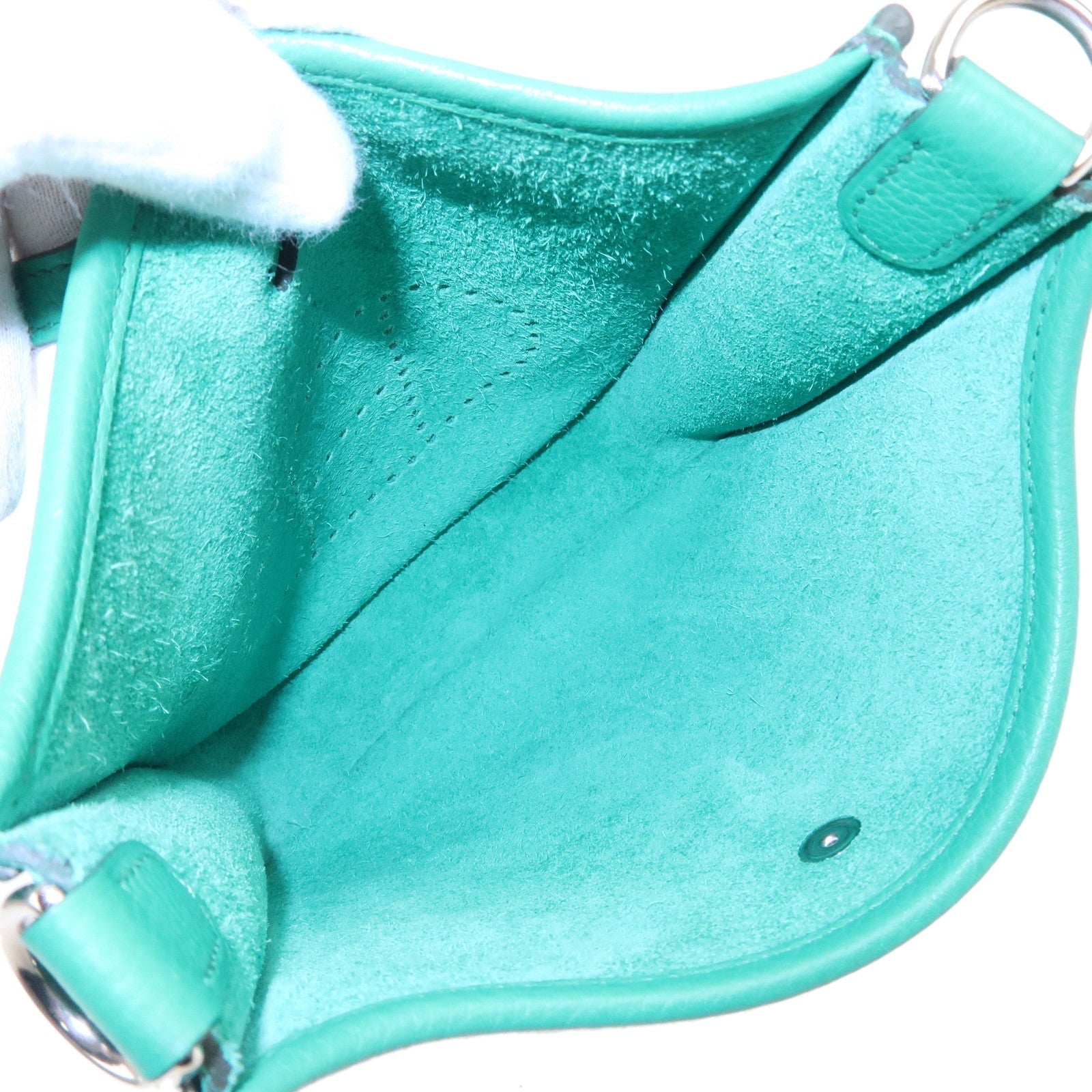 HERMES Taurillon Clemence Evelyne TPM Amazon Shoulder Bag Green