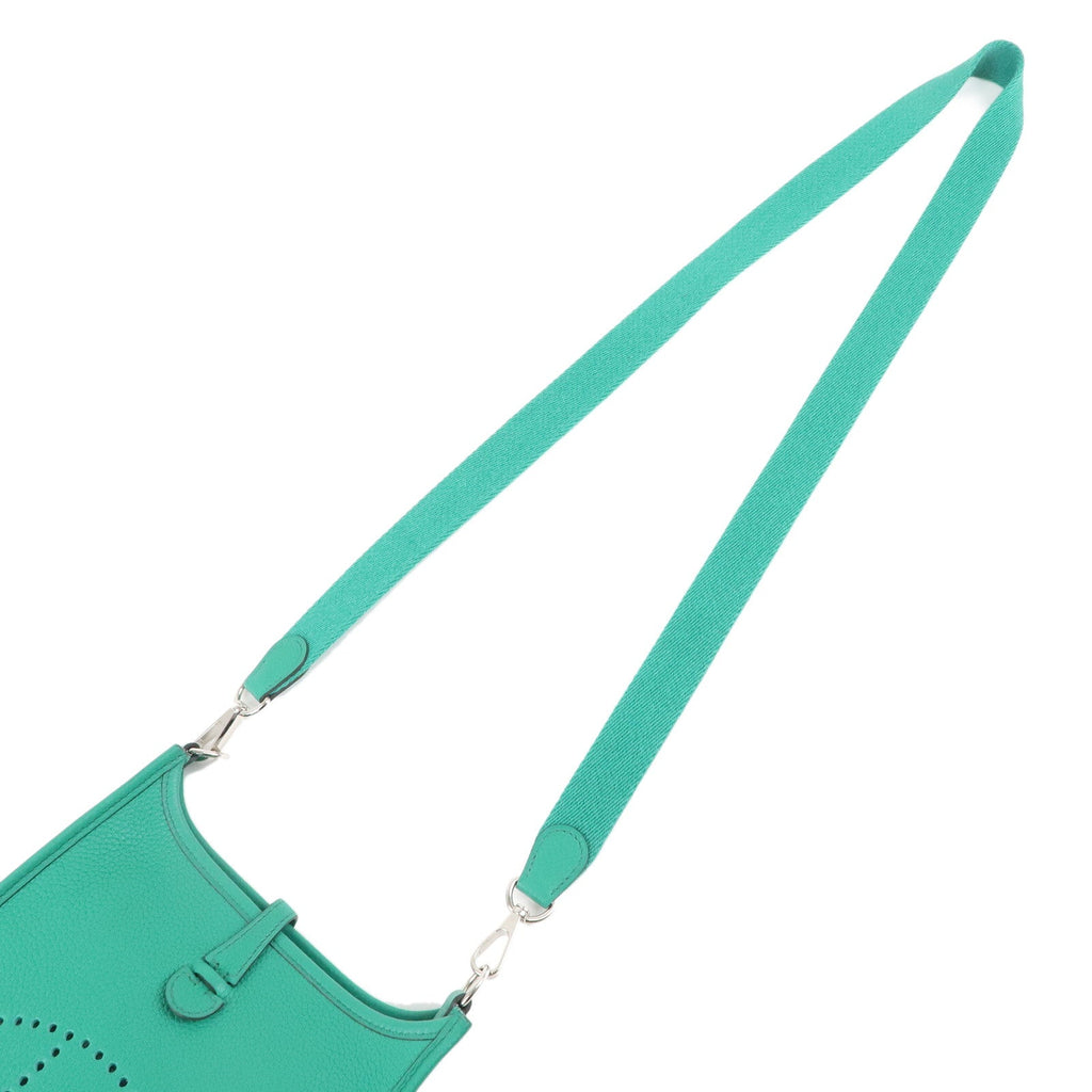 HERMES Taurillon Clemence Evelyne TPM Amazon Shoulder Bag Green