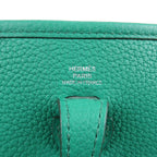 HERMES Taurillon Clemence Evelyne TPM Amazon Shoulder Bag Green