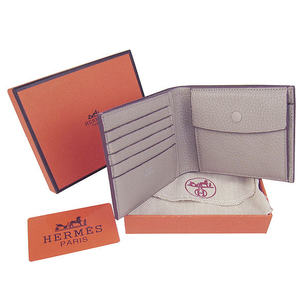 Hermes Wallet H014 Mens Grey