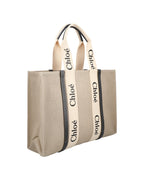 Chloe Woody Medium Tote Bag Women Black | Black Handbags
