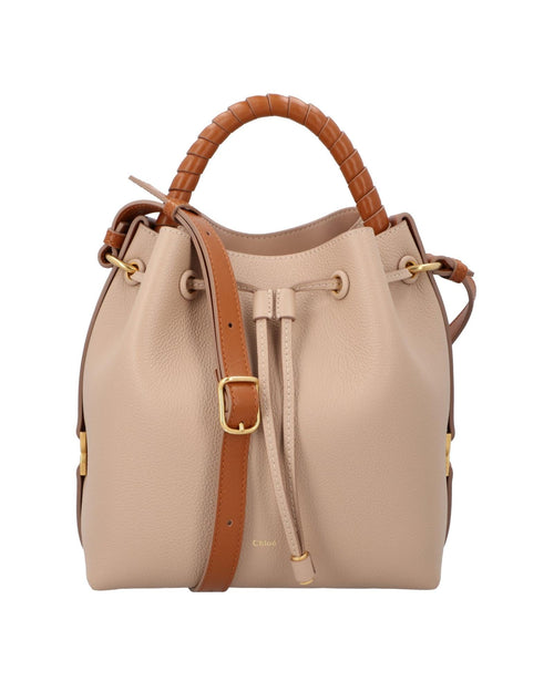 Chloe Woody Small Shoulder Bag Women Brown | Beige Handbags