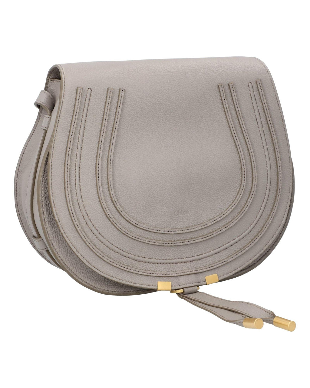 Chloe Marcie Small Leather Crossbody Women Grey | Grey Handbags