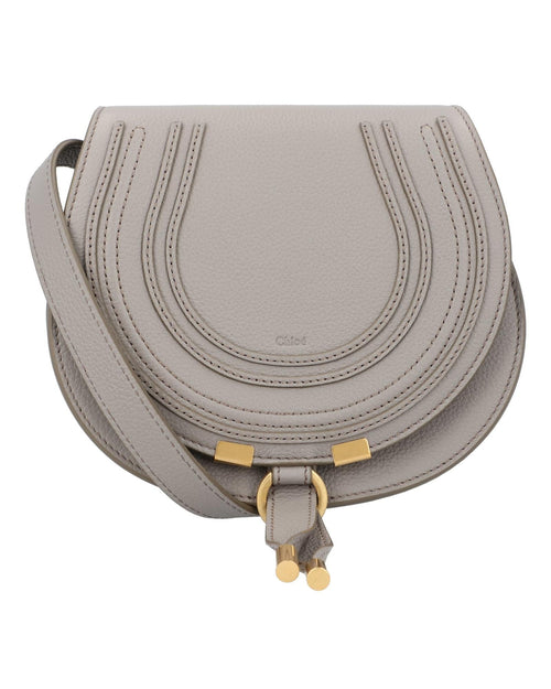Chloe Marcie Small Crossbody Bag Leather Women Grey | Grey Handbags
