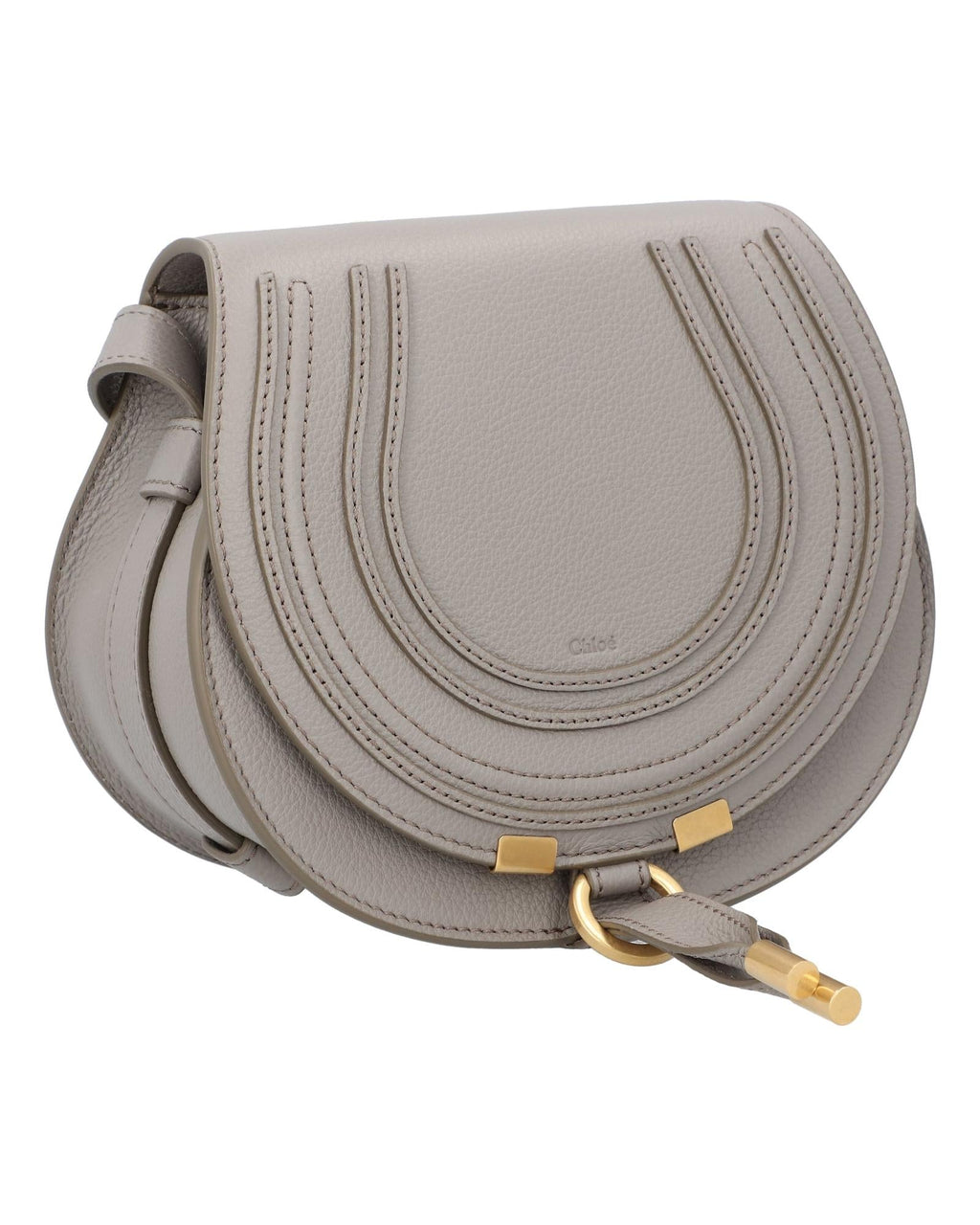 Chloe Marcie Small Crossbody Bag Leather Women Grey | Grey Handbags