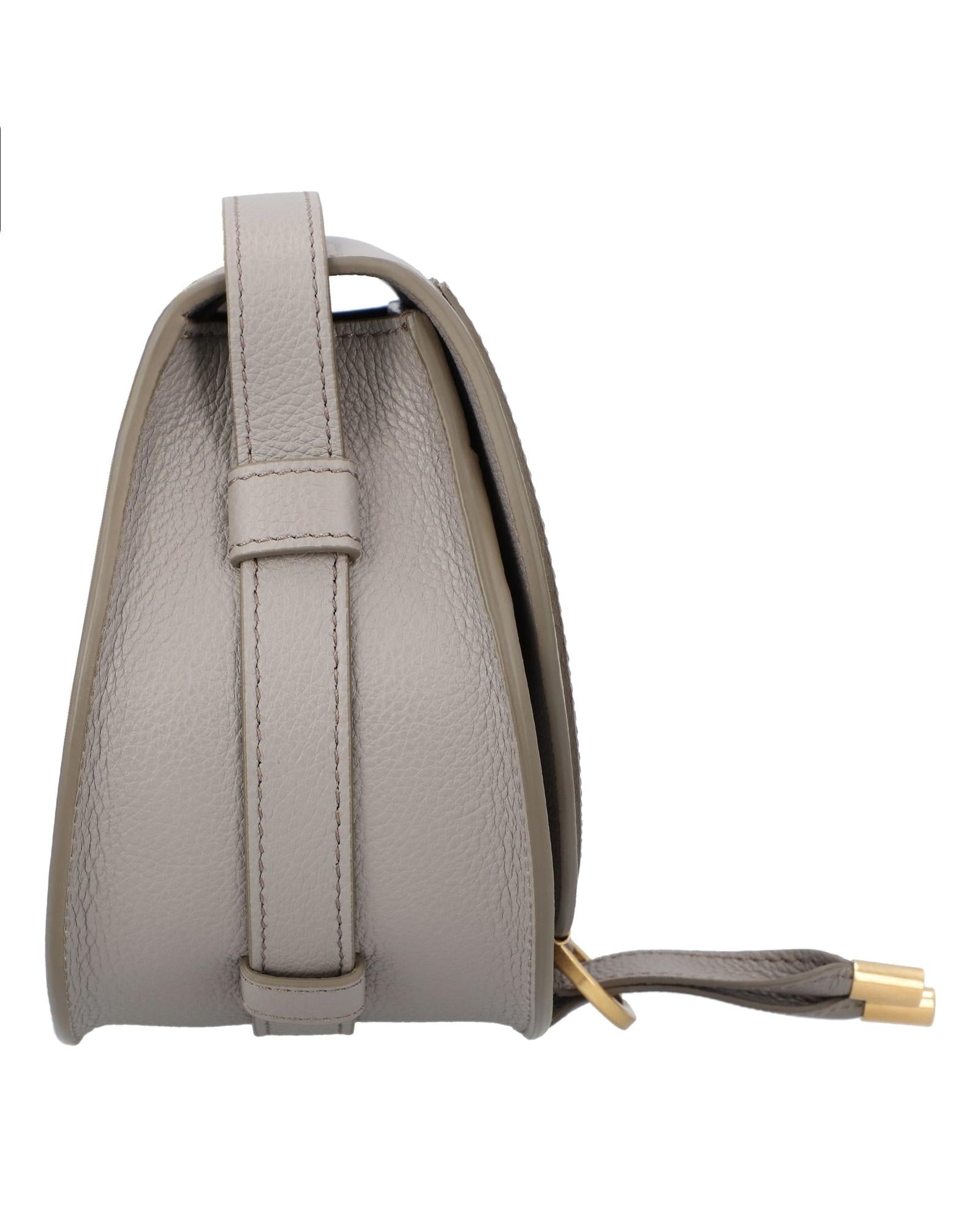 Chloe Marcie Small Crossbody Bag Leather Women Grey | Grey Handbags