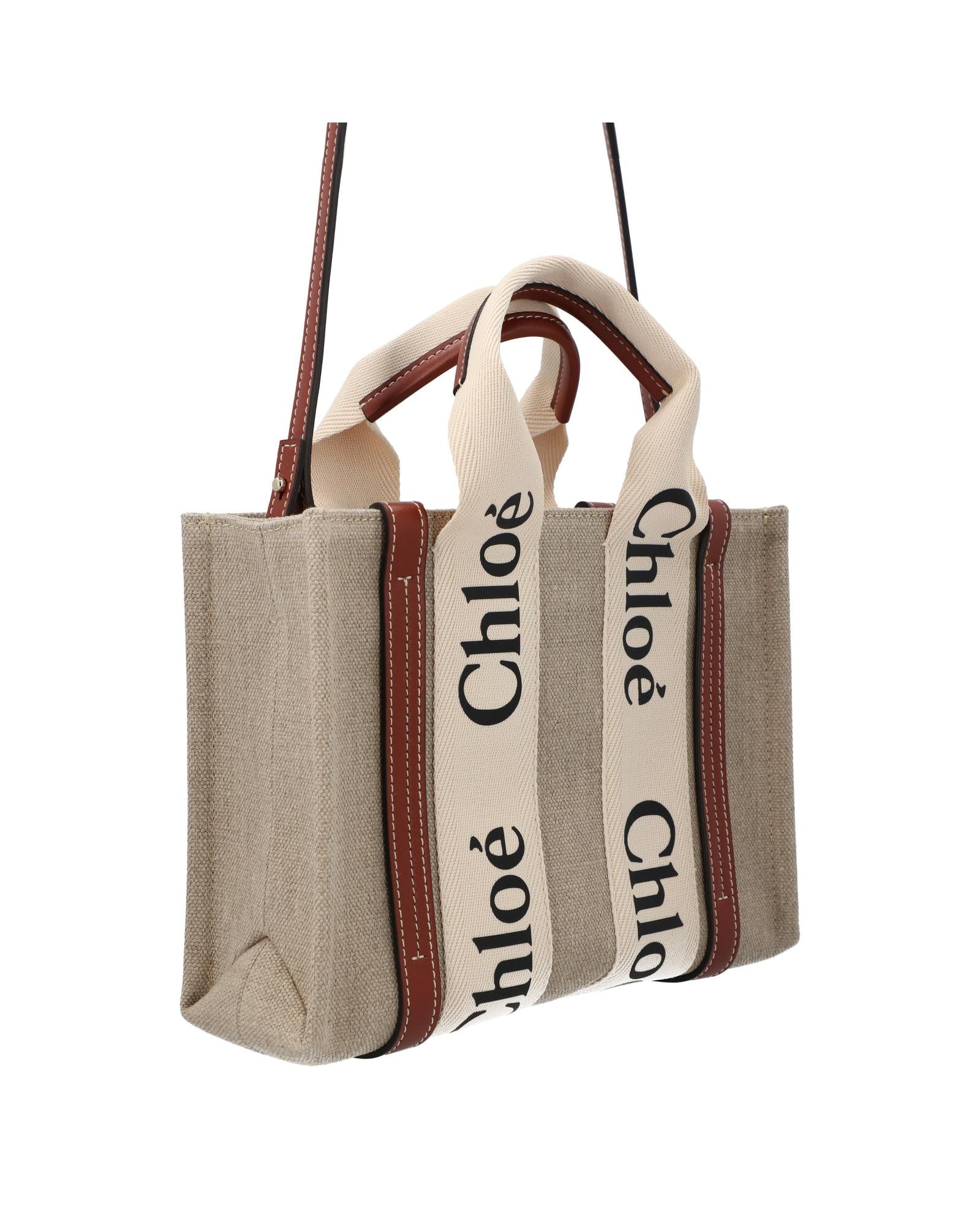 Chloe Woody Small Tote Bag Women Brown | Brown Handbags