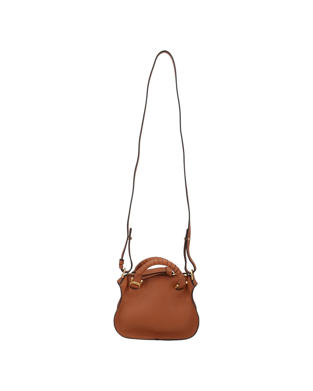 Chloe Marcie Mini Shoulder Bag Leather Women Brown | Brown Handbags