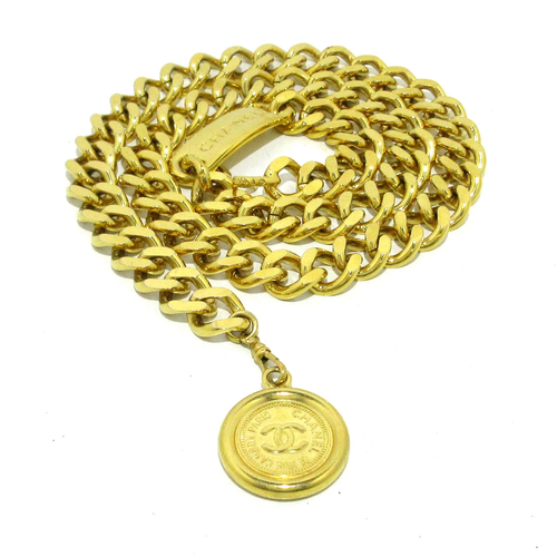 CHANEL - Vintage Coco Belt Gold Hardware