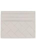 Bottega Veneta Intrecciato Leather Card Wallet Grey