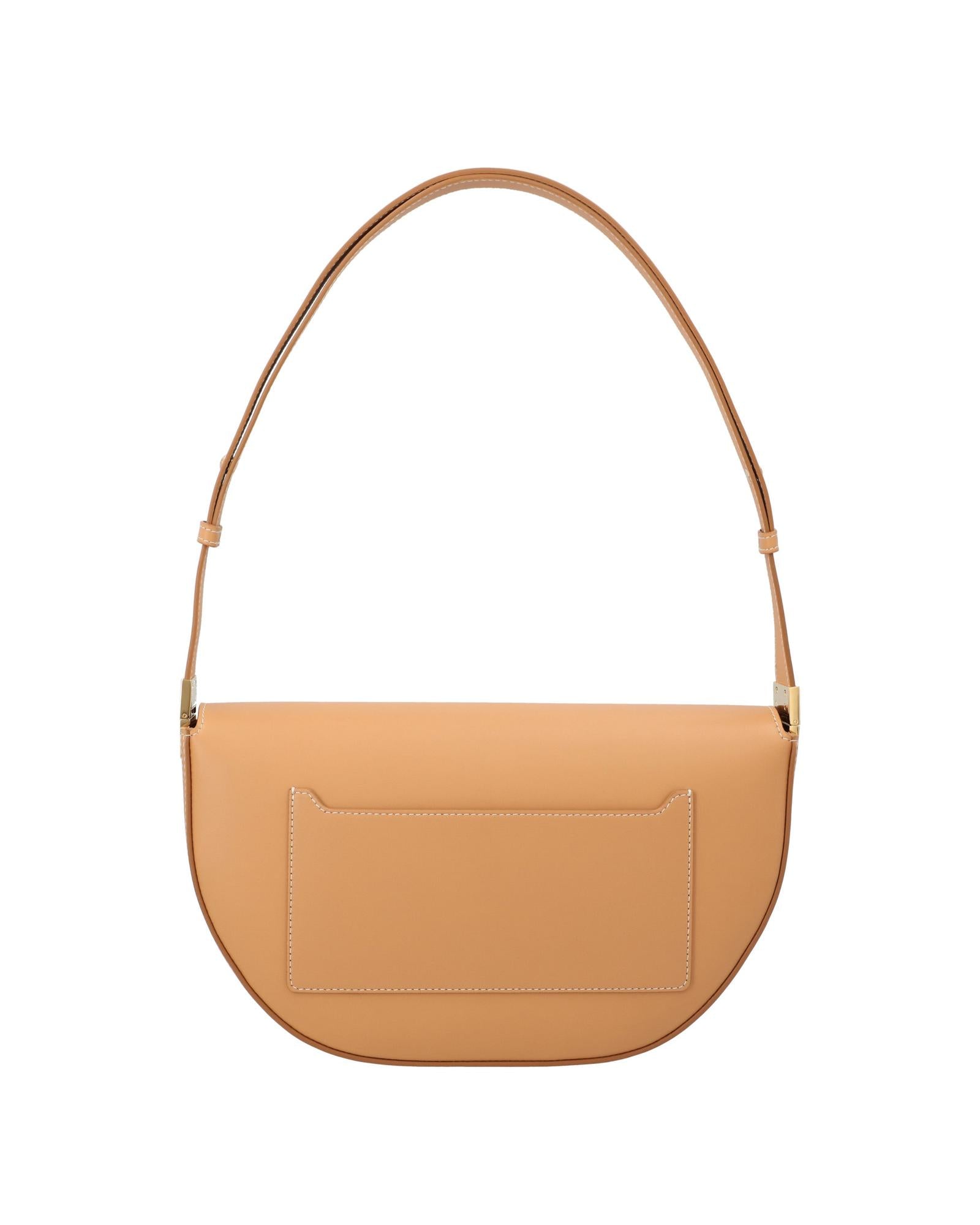 Burberry Leather Shoulder Bag Women Brown | Beige