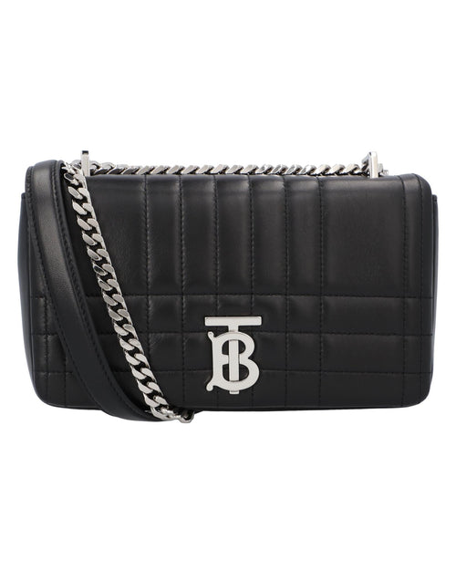 Burberry TB Bag Quilted Leather Shoulder Bag Women Black | Black