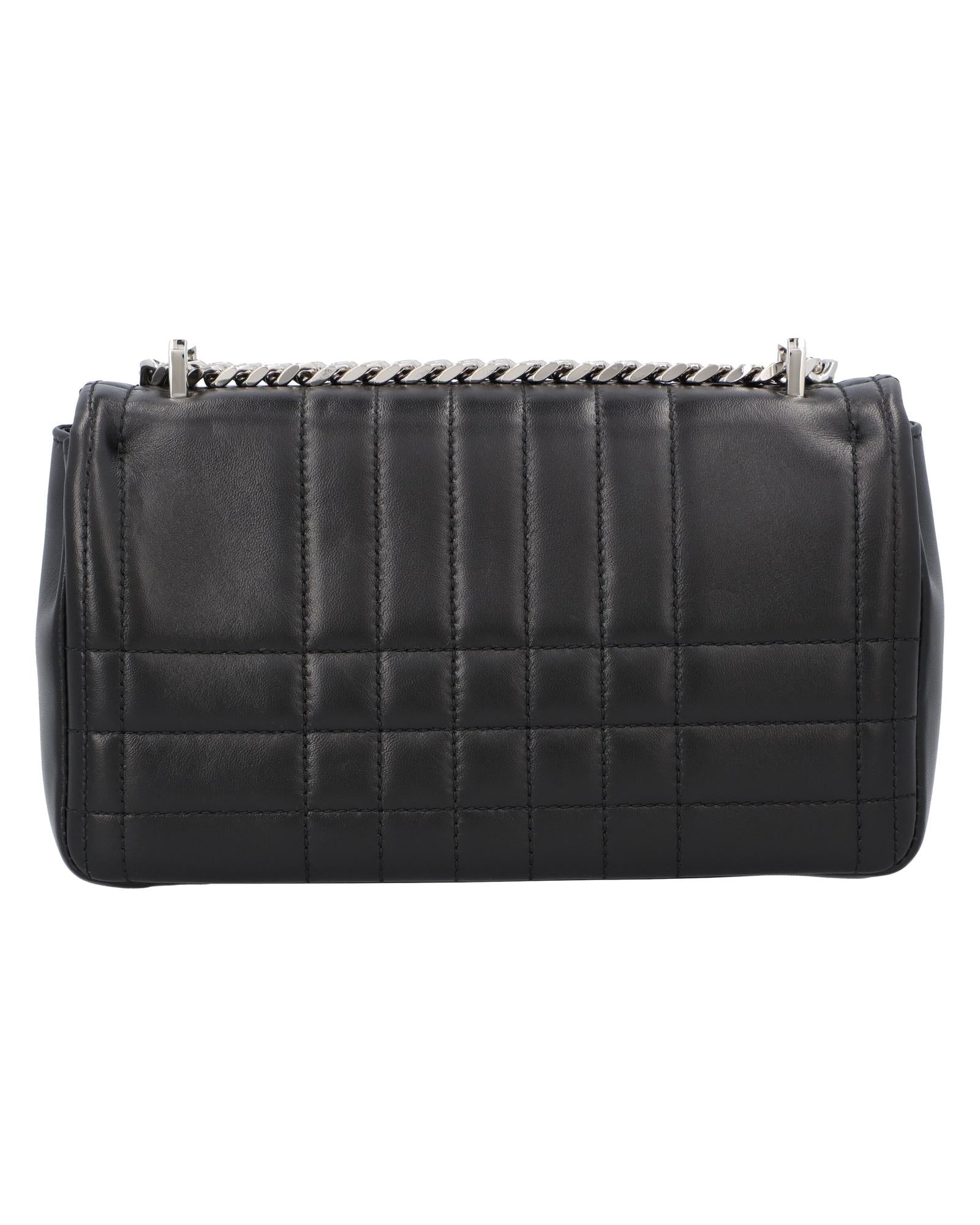Burberry TB Bag Quilted Leather Shoulder Bag Women Black | Black