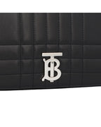Burberry TB Bag Quilted Leather Shoulder Bag Women Black | Black