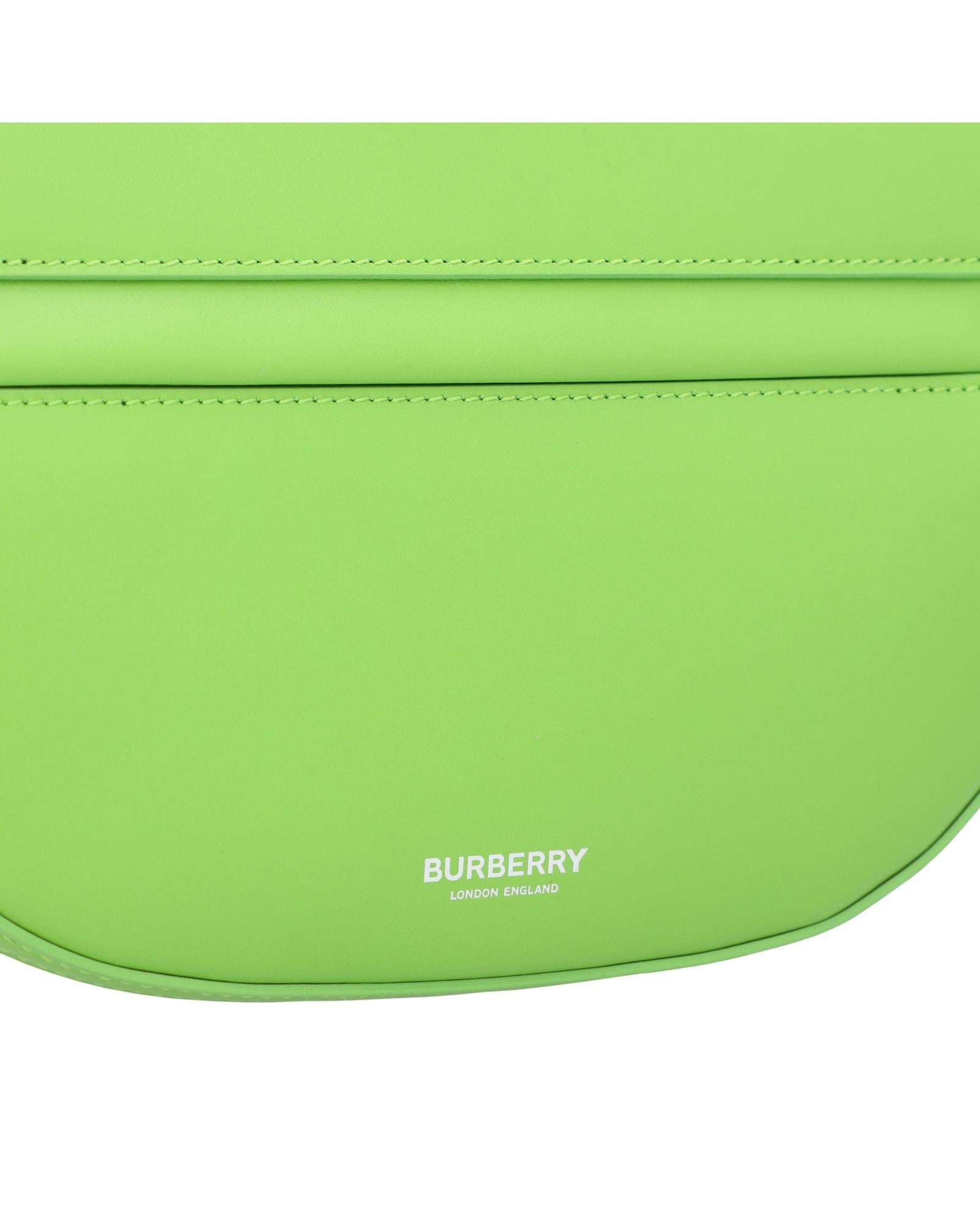 Burberry Lola HalfMoon Chain Bag Women Green | Green Shoulder Bags