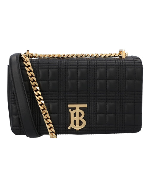 Burberry TB Quilted Leather Crossbody Women Black | Black Messenger Bags