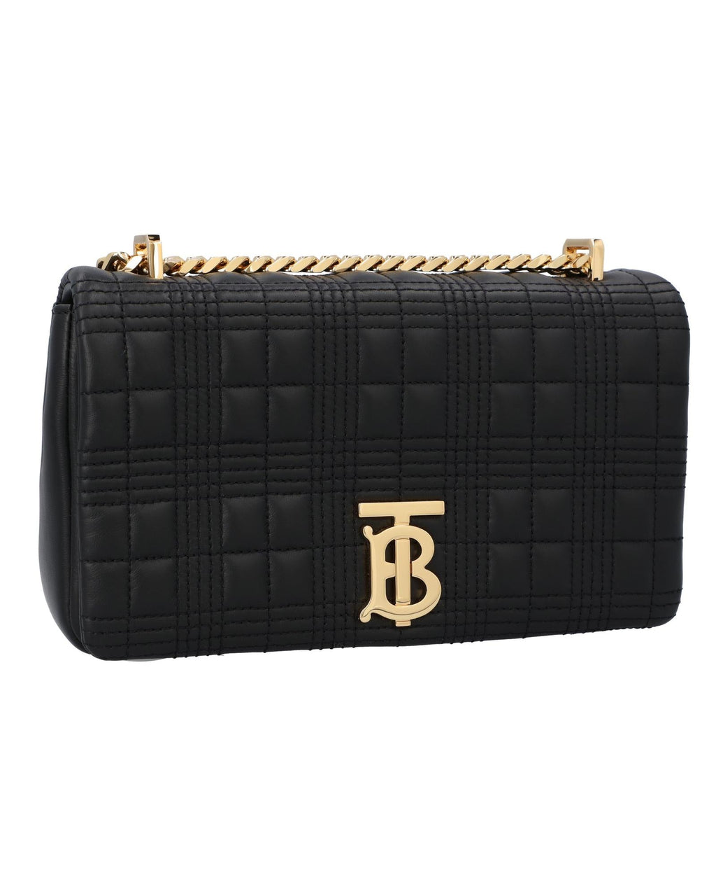 Burberry TB Quilted Leather Crossbody Women Black | Black Messenger Bags