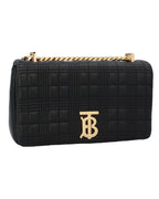 Burberry TB Quilted Leather Crossbody Women Black | Black Messenger Bags