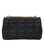 Burberry TB Quilted Leather Crossbody Women Black | Black Messenger Bags