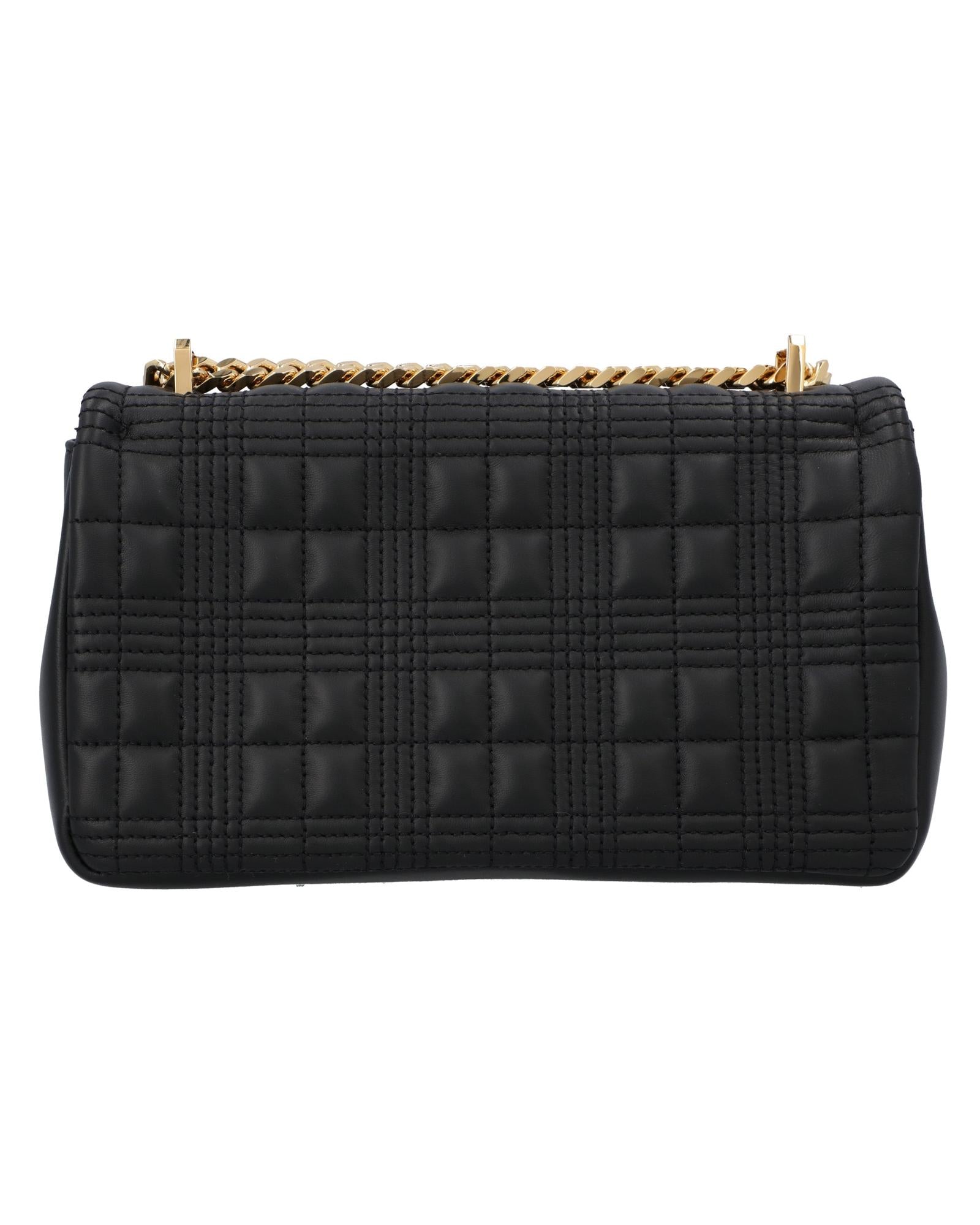 Burberry TB Quilted Leather Crossbody Women Black | Black Messenger Bags